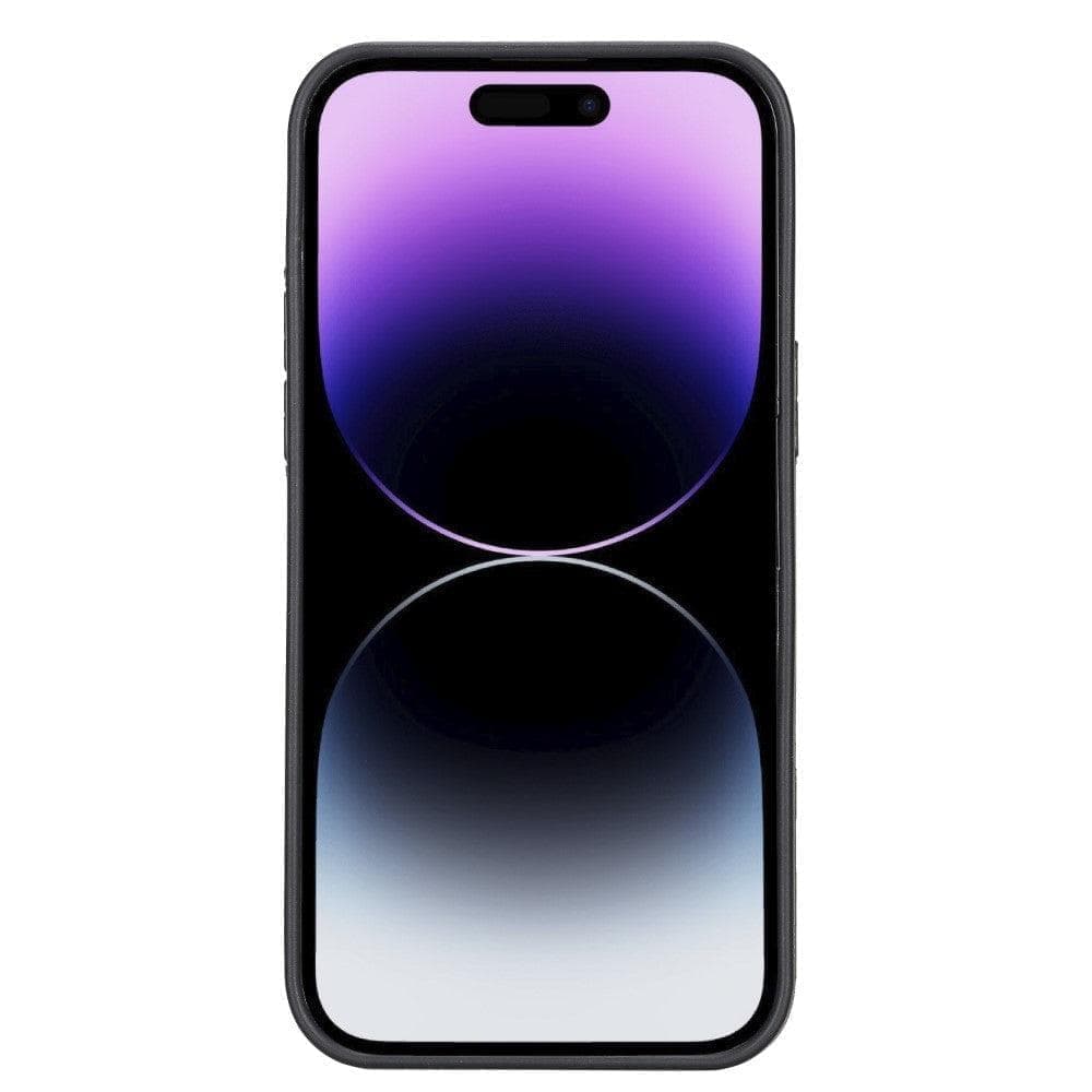 Bayelon Flex Base Leather iPhone 14 Pro Max Case with Stand