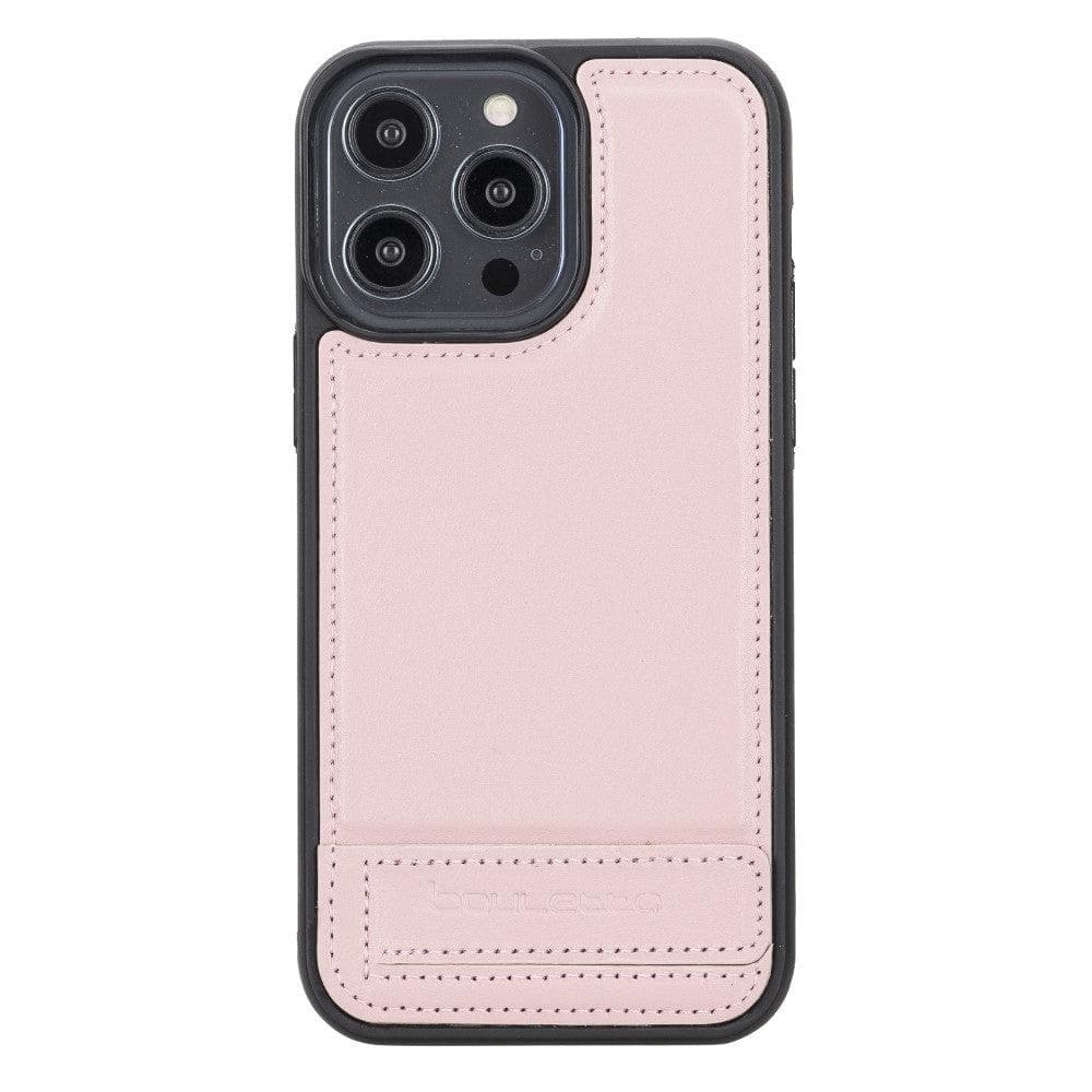Bayelon Flex Base Leather iPhone 14 Pro Max Case with Stand