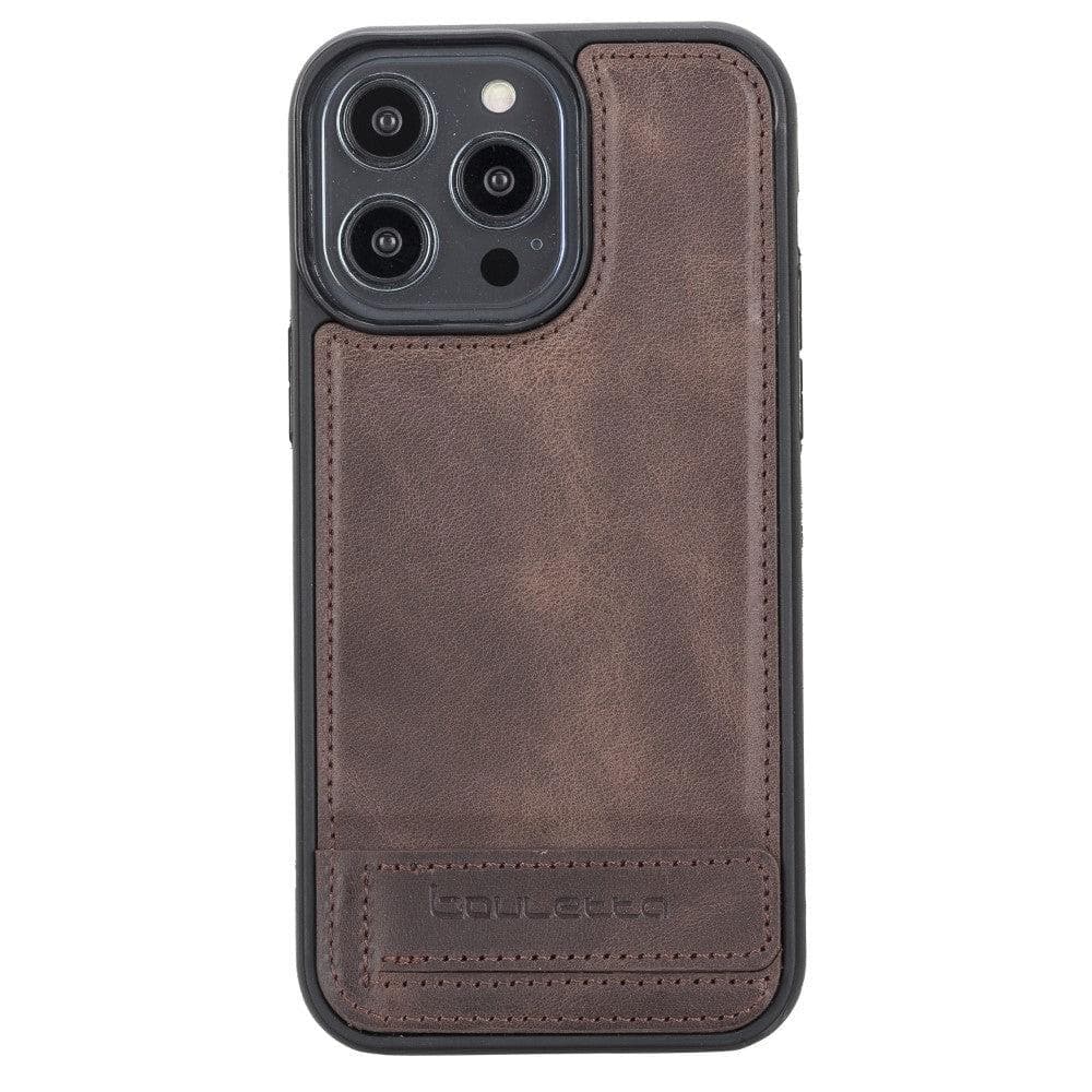 Bayelon Flex Base Leather iPhone 14 Pro Max Case with Stand