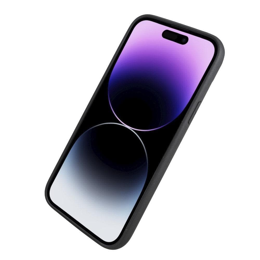 Bayelon Flex Base Leather iPhone 14 Pro Max Case with Stand