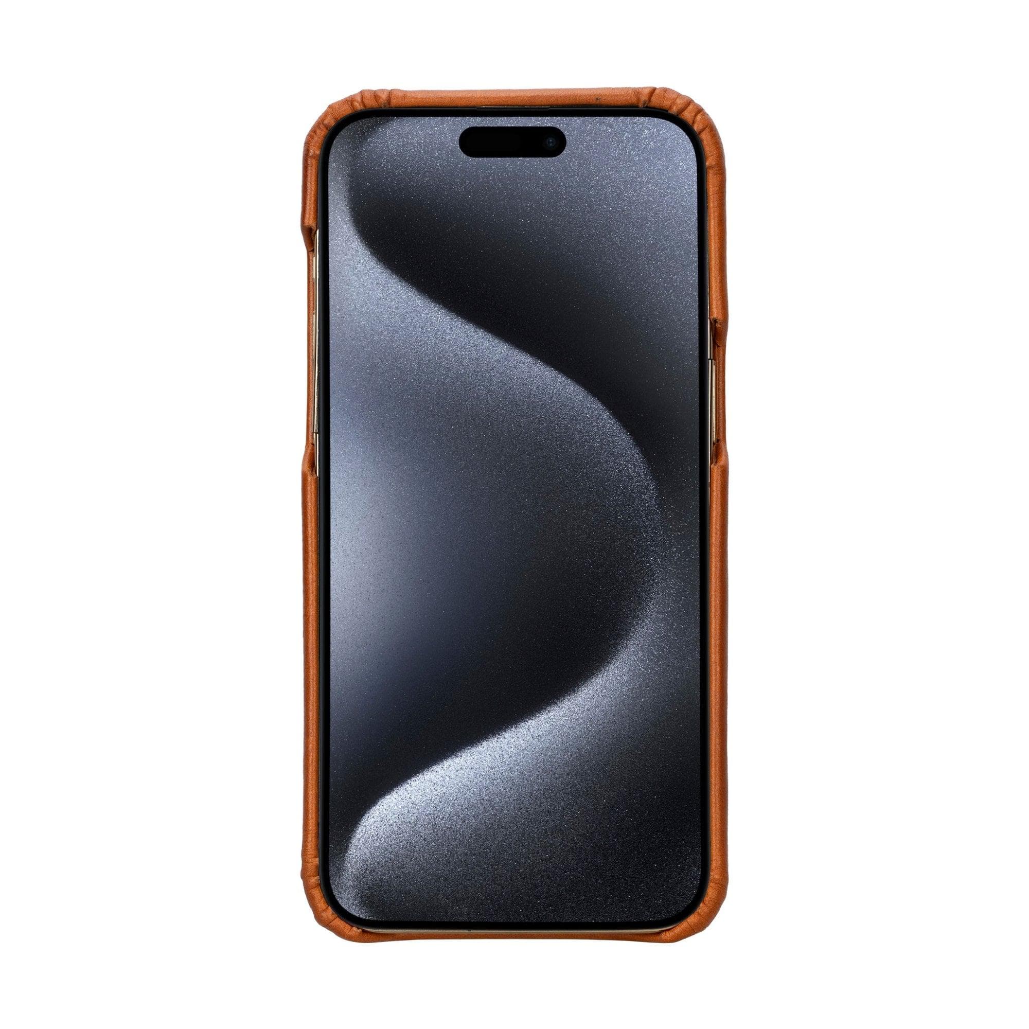 Bayelon F360 Genuine Leather Case for iPhone 15 Pro Max