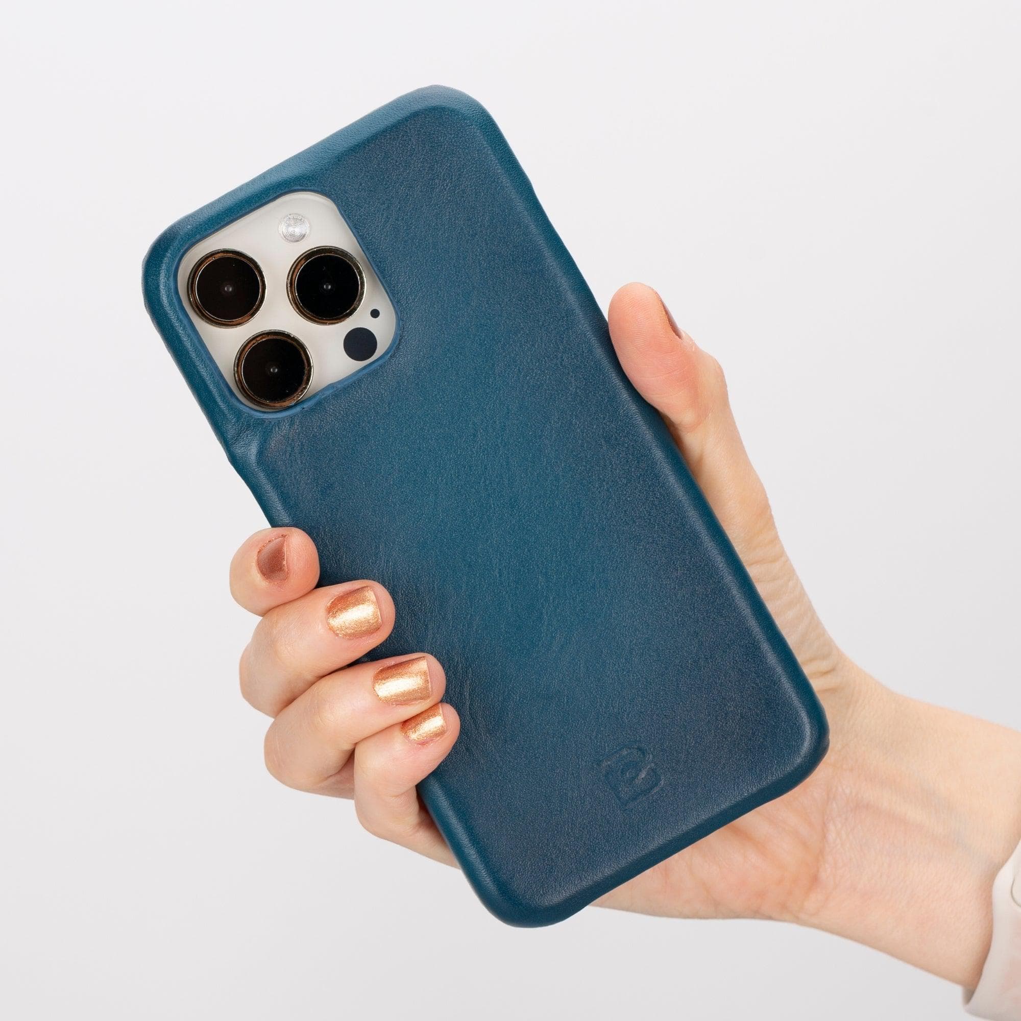 Bayelon F360 Genuine Leather Case for iPhone 15 Pro Max