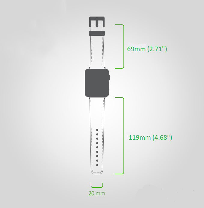 Bayelon Genuine Leather Apple Watch Band - Premium 87011 Style