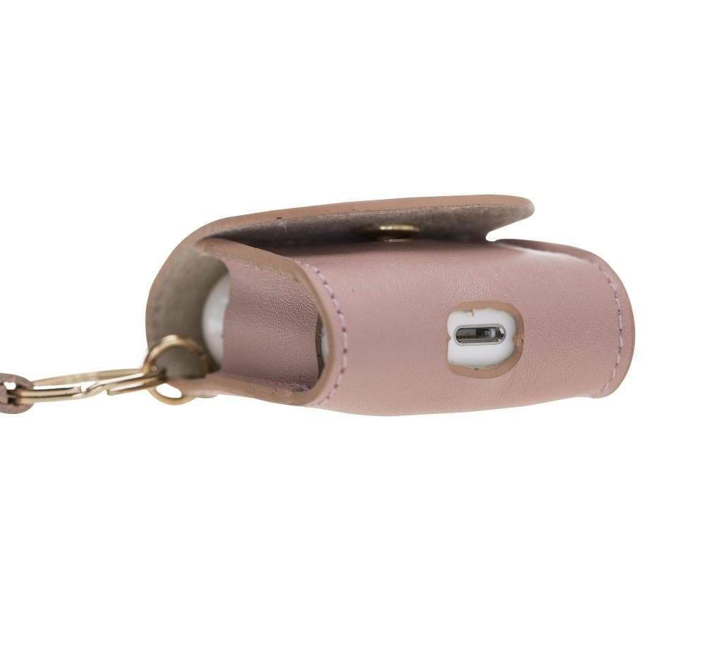 UnBranded Mai Snap AirPods 1 and AirPods 2 Leather Case with Hook