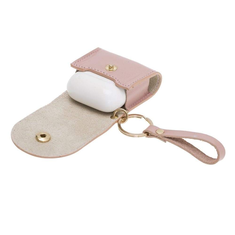 UnBranded Mai Snap AirPods 1 and AirPods 2 Leather Case with Hook