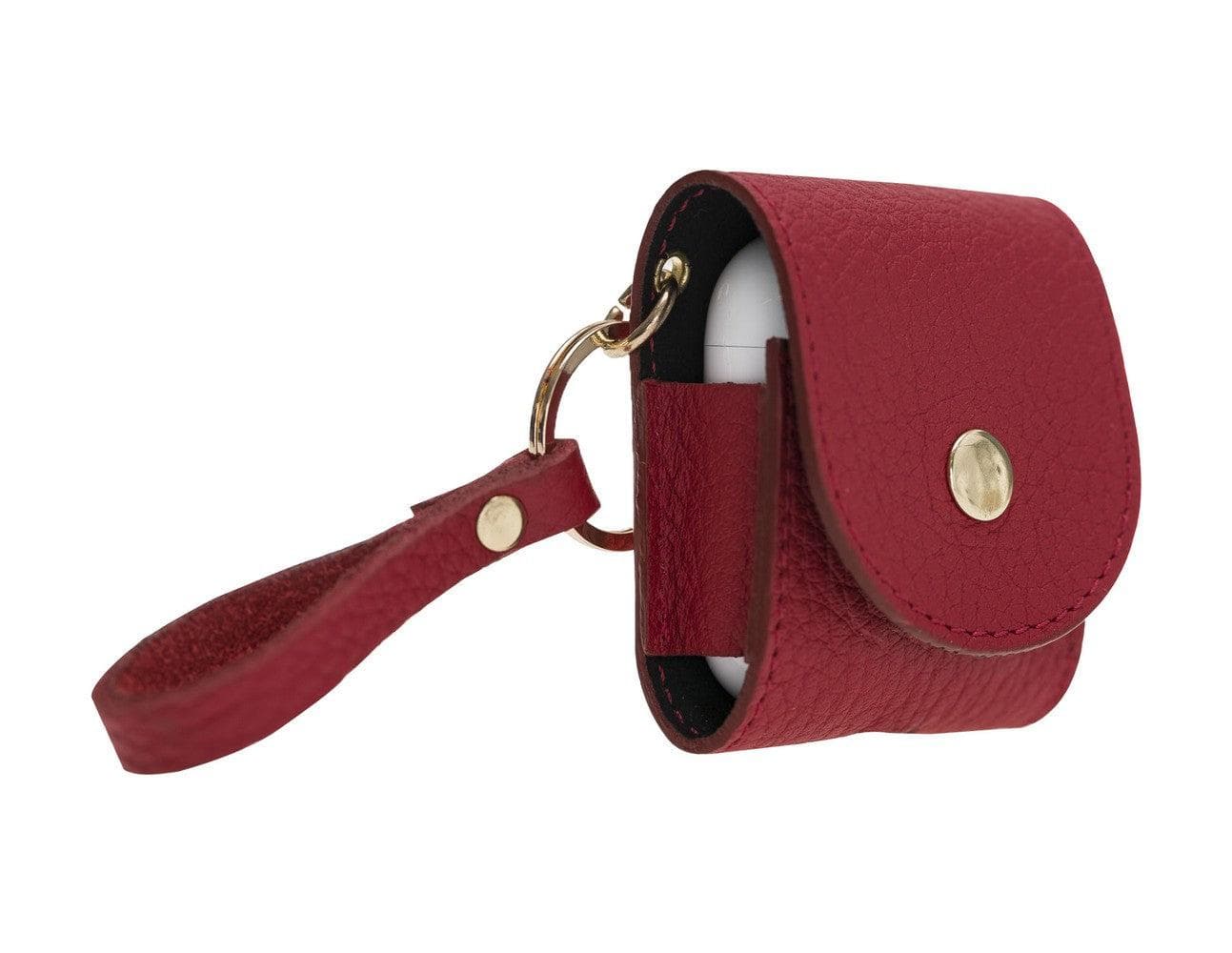 UnBranded Mai Snap AirPods 1 and AirPods 2 Leather Case with Hook