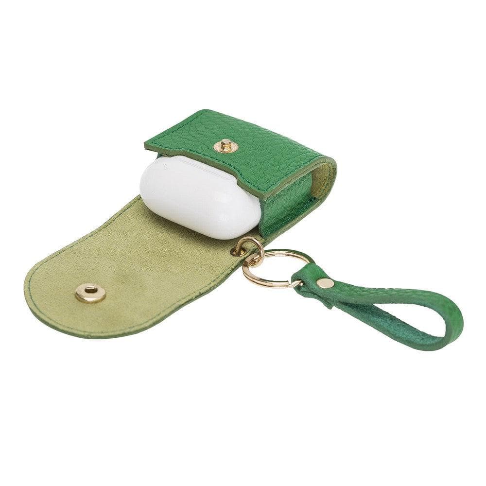 UnBranded Mai Snap AirPods 1 and AirPods 2 Leather Case with Hook