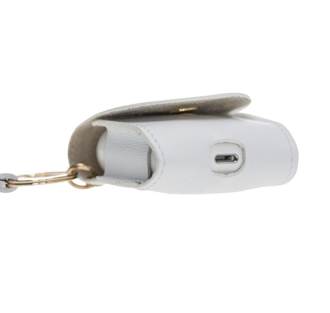 UnBranded Mai Snap AirPods 1 and AirPods 2 Leather Case with Hook