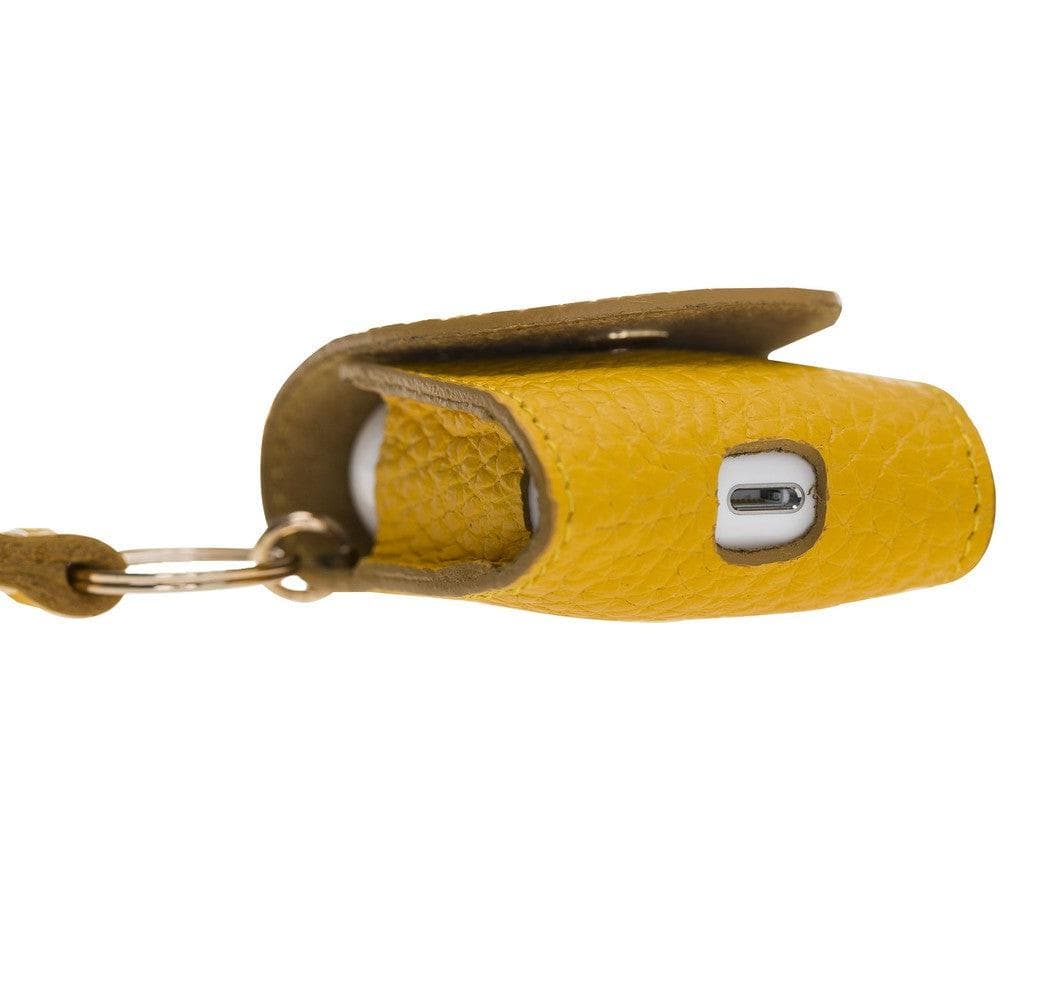 UnBranded Mai Snap AirPods 1 and AirPods 2 Leather Case with Hook