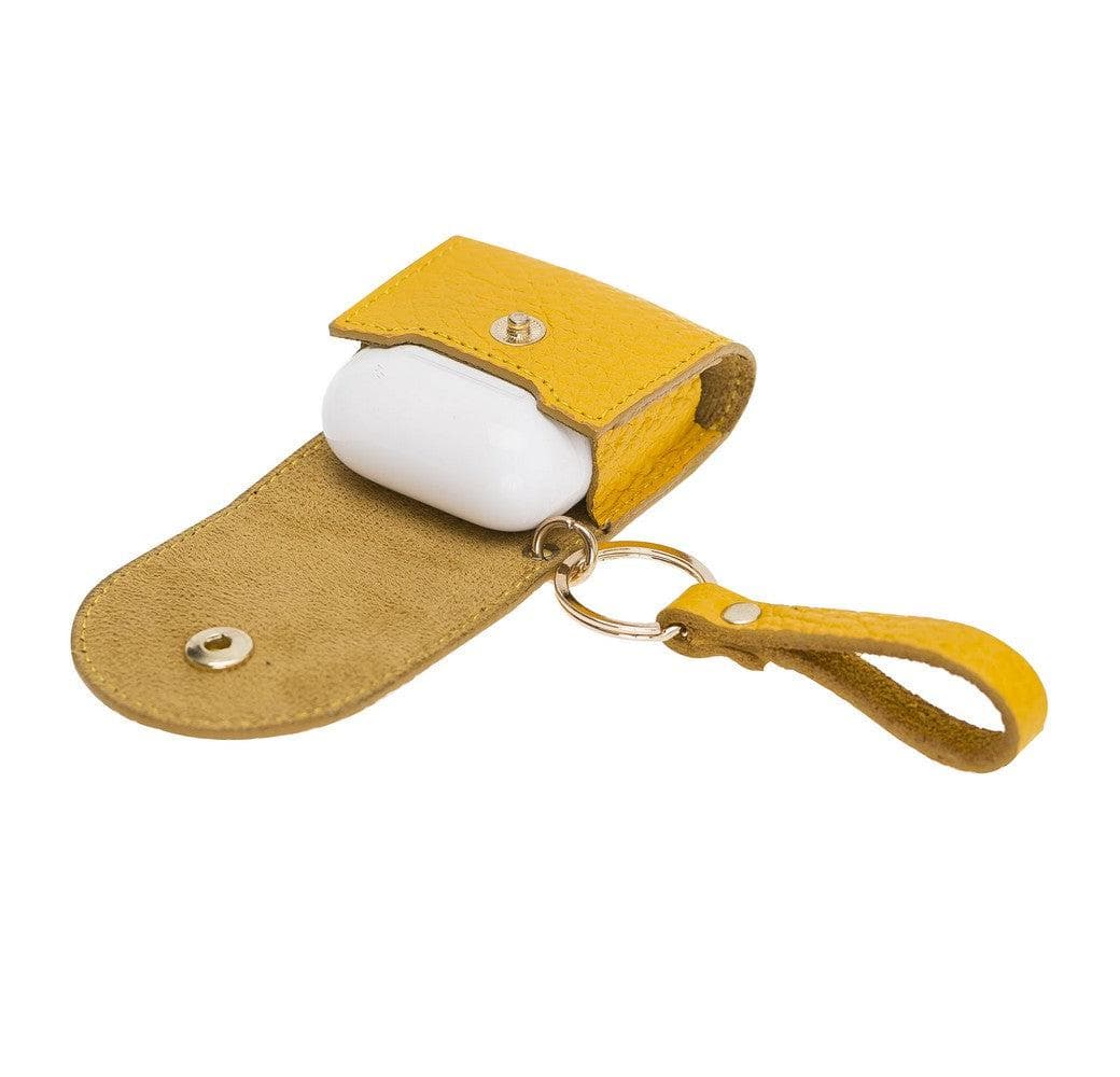 UnBranded Mai Snap AirPods 1 and AirPods 2 Leather Case with Hook