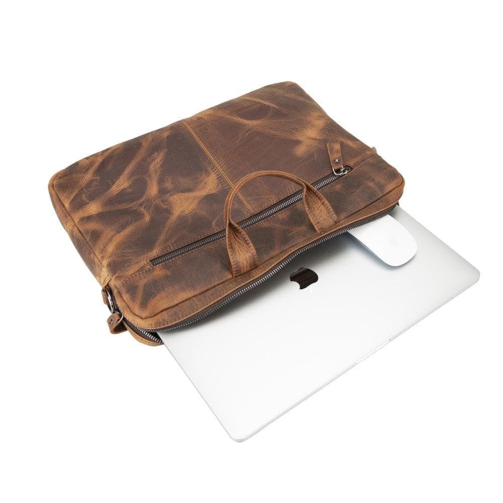 Bayelon Apollo Leather Business Briefcase / Laptop Case 16"