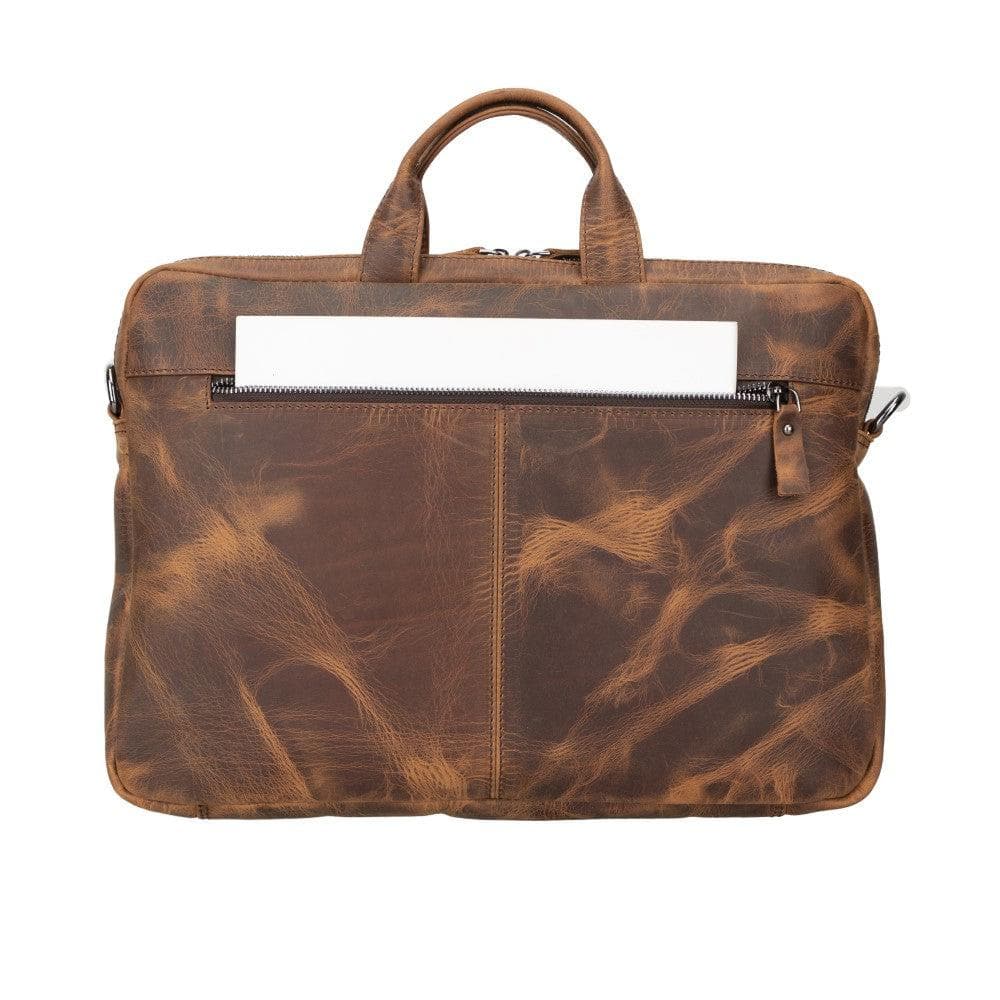 Bayelon Apollo Leather Business Briefcase / Laptop Case 16"