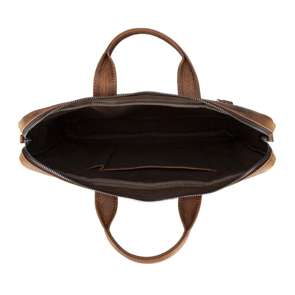 Bayelon Apollo Leather Business Briefcase / Laptop Case 16"