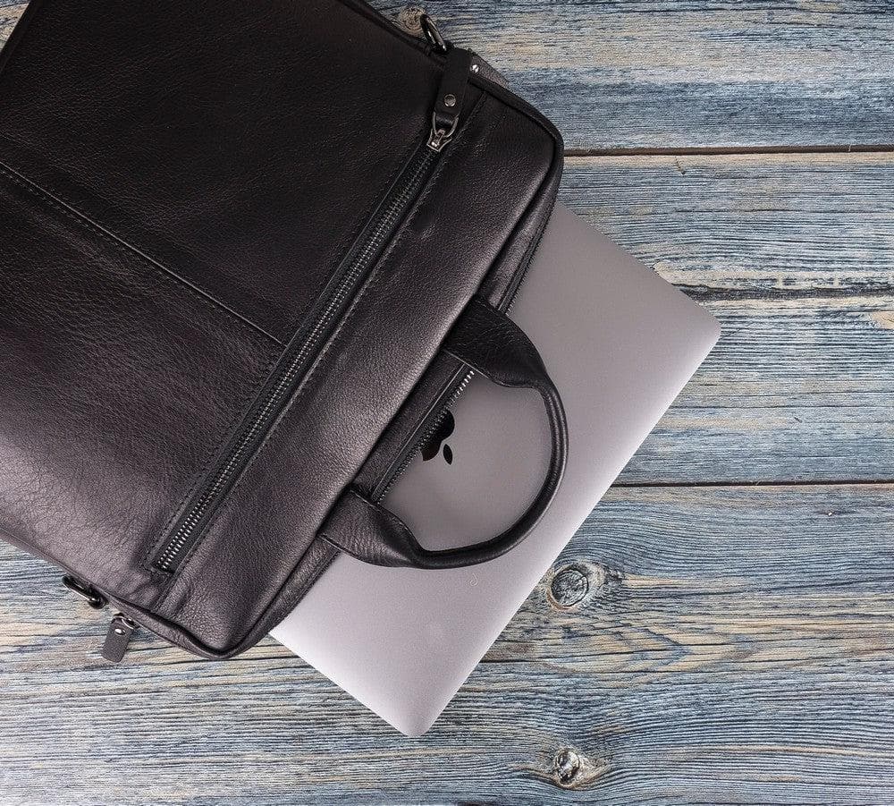 Bayelon Apollo Leather Business Briefcase / Laptop Case 16"