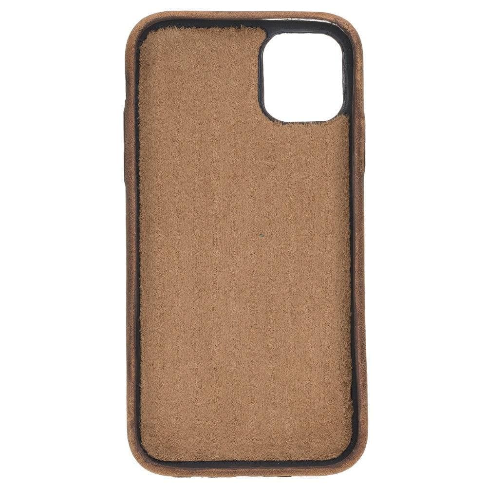 Bayelon Rock Cover Stand Leather Case for iPhone 11 Series