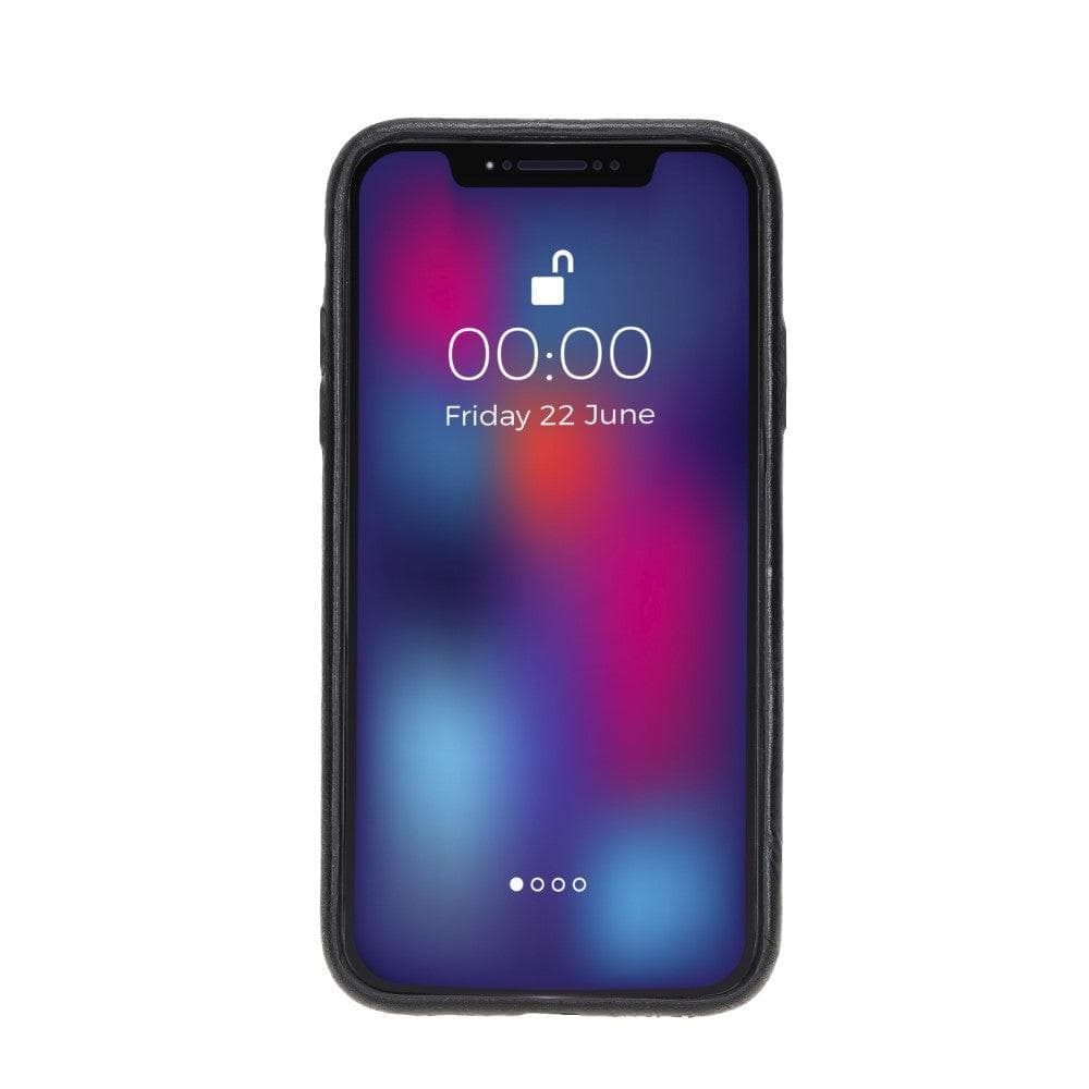 Bayelon Rock Cover Stand Leather Case for iPhone 11 Series