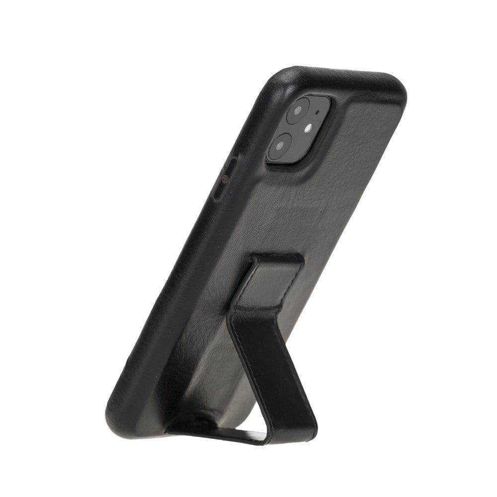 Bayelon Rock Cover Stand Leather Case for iPhone 11 Series