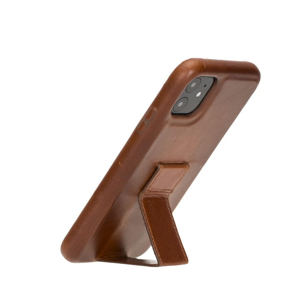 Bayelon Rock Cover Stand Leather Case for iPhone 11 Series