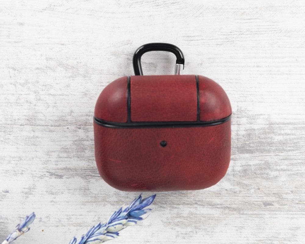Bayelon Juni Leather AirPods 3 Case - Luxurious Protection & Style Red