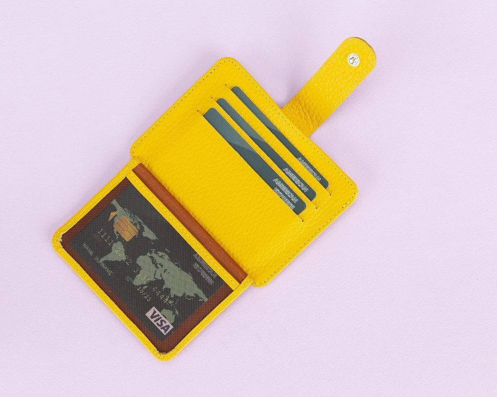 Bayelon BLW19 Genuine Leather Card Holder with Dual ID Windows