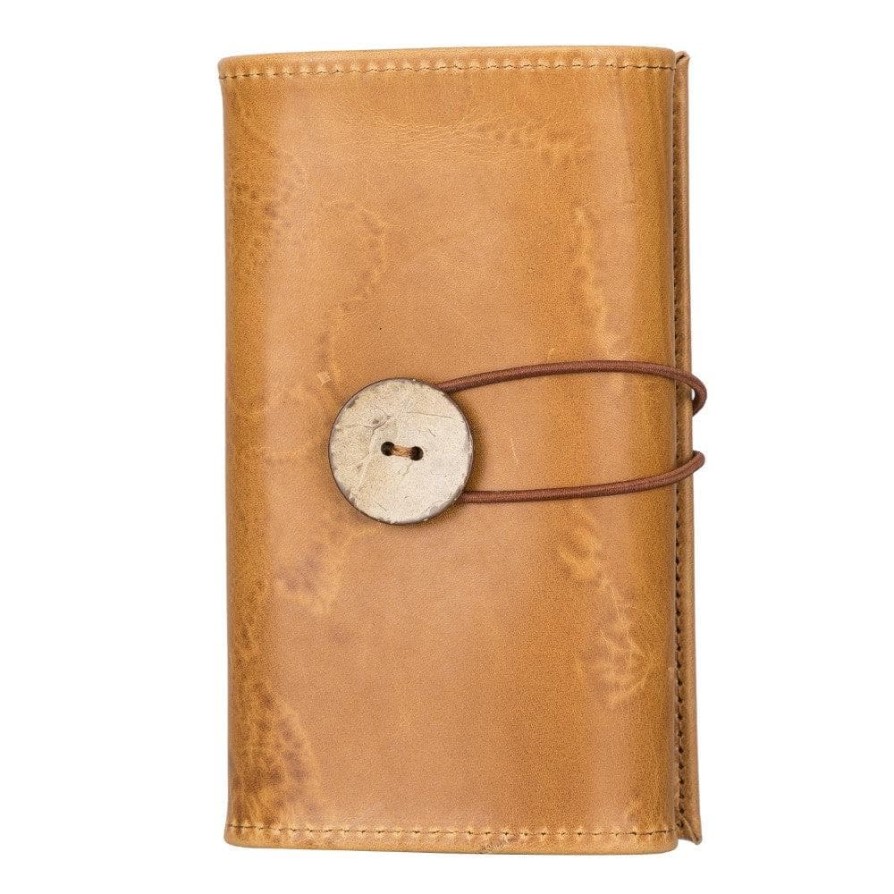 Bayelon Genuine Leather Cable Organizer - Versatile Travel Accessory Sandy Tan