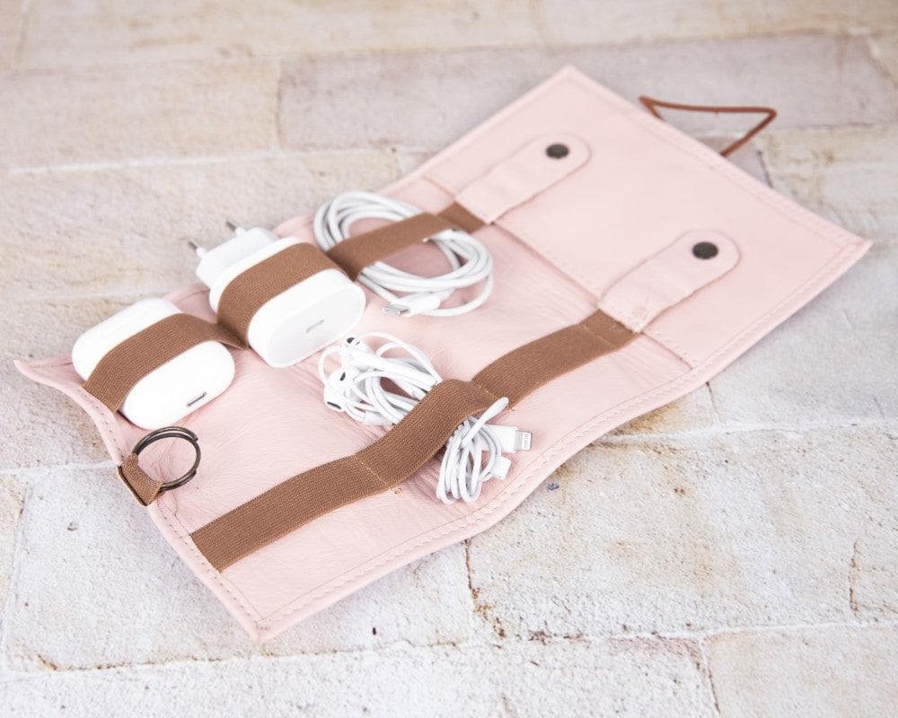 Bayelon Genuine Leather Cable Organizer - Versatile Travel Accessory