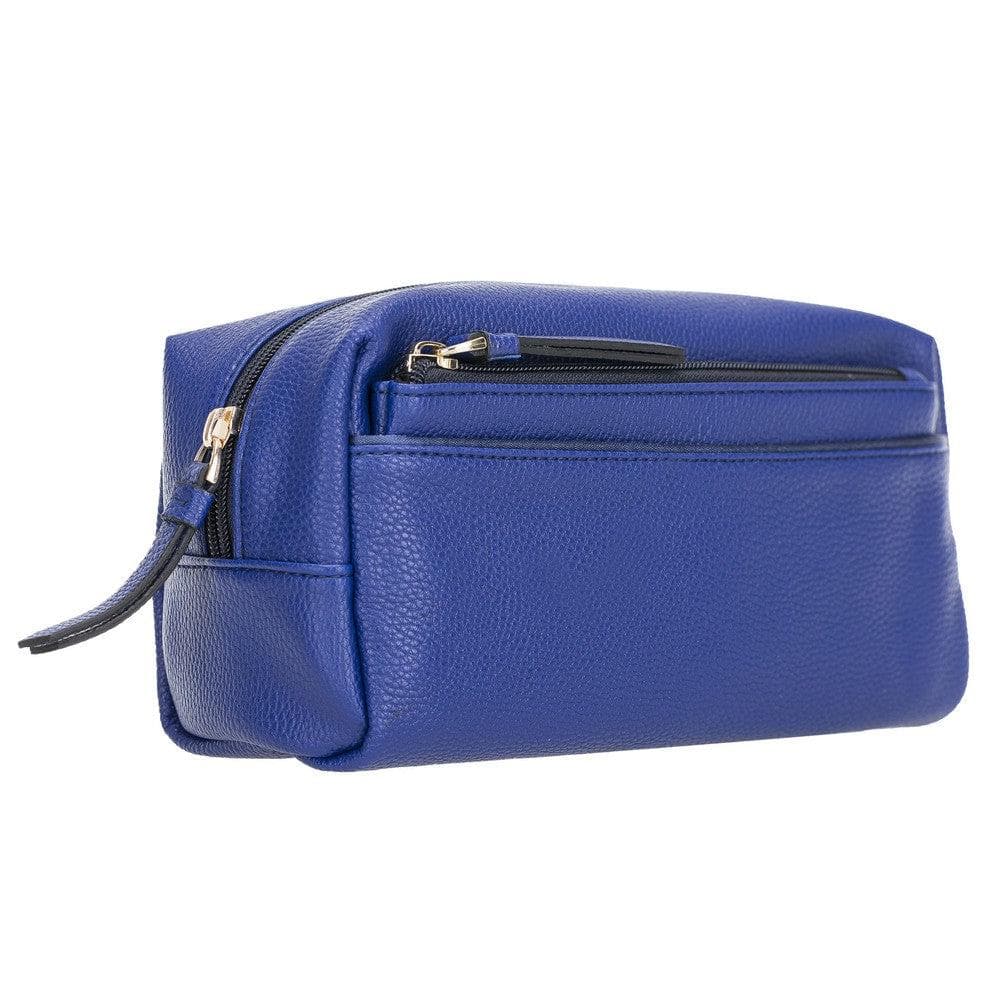 Bayelon Marc PU Leather Dopp Kit - Elegant Travel Toiletry Bag Azure