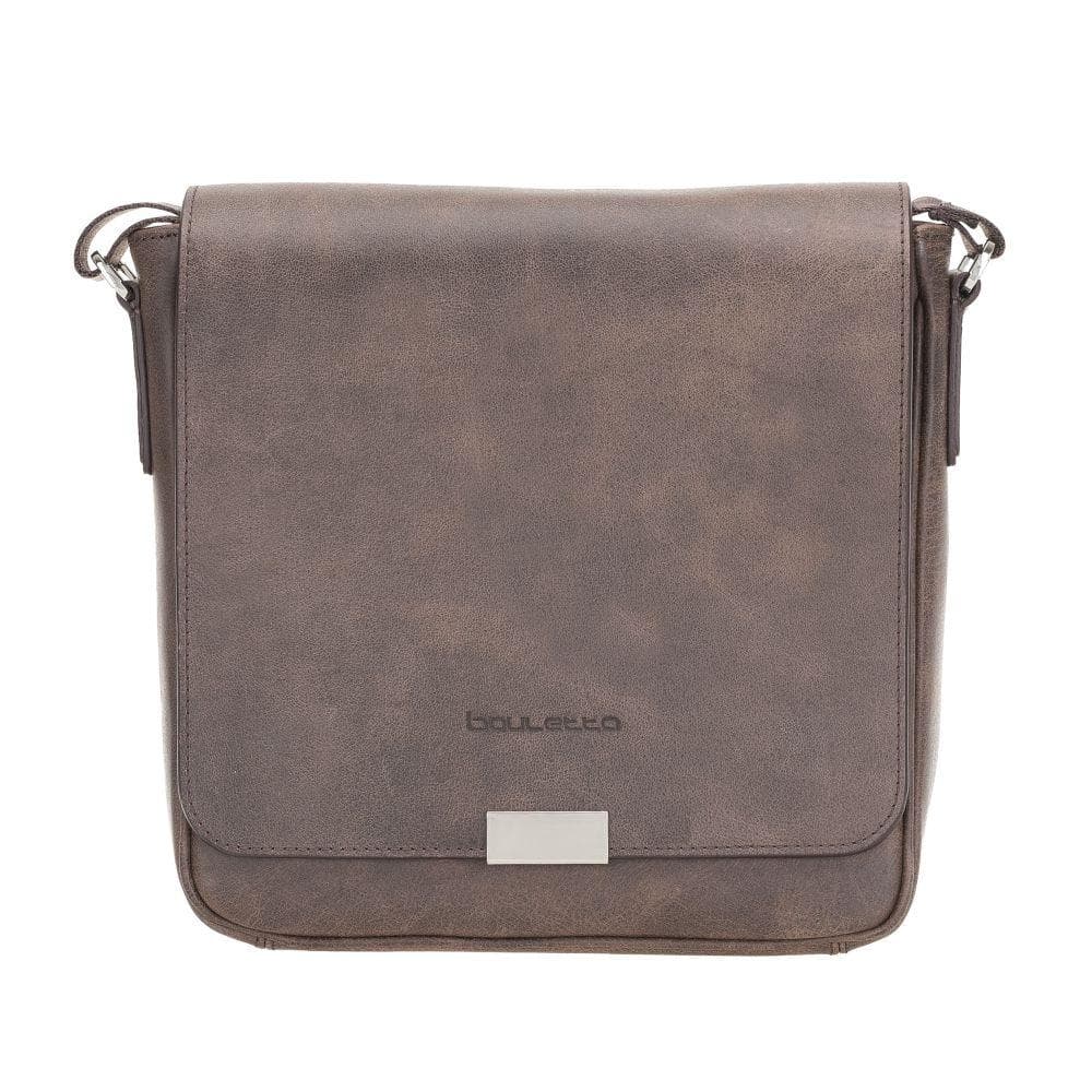 Bouletta Calisto Leather Messenger Bag Dark Brown