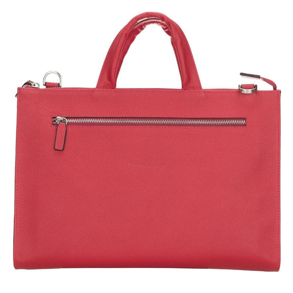 Bouletta Canzo Leather Briefcase Indian Red