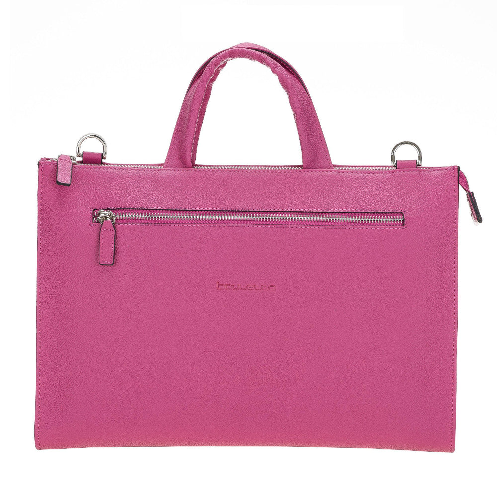 Bouletta Canzo Leather Briefcase Paleviolet Red