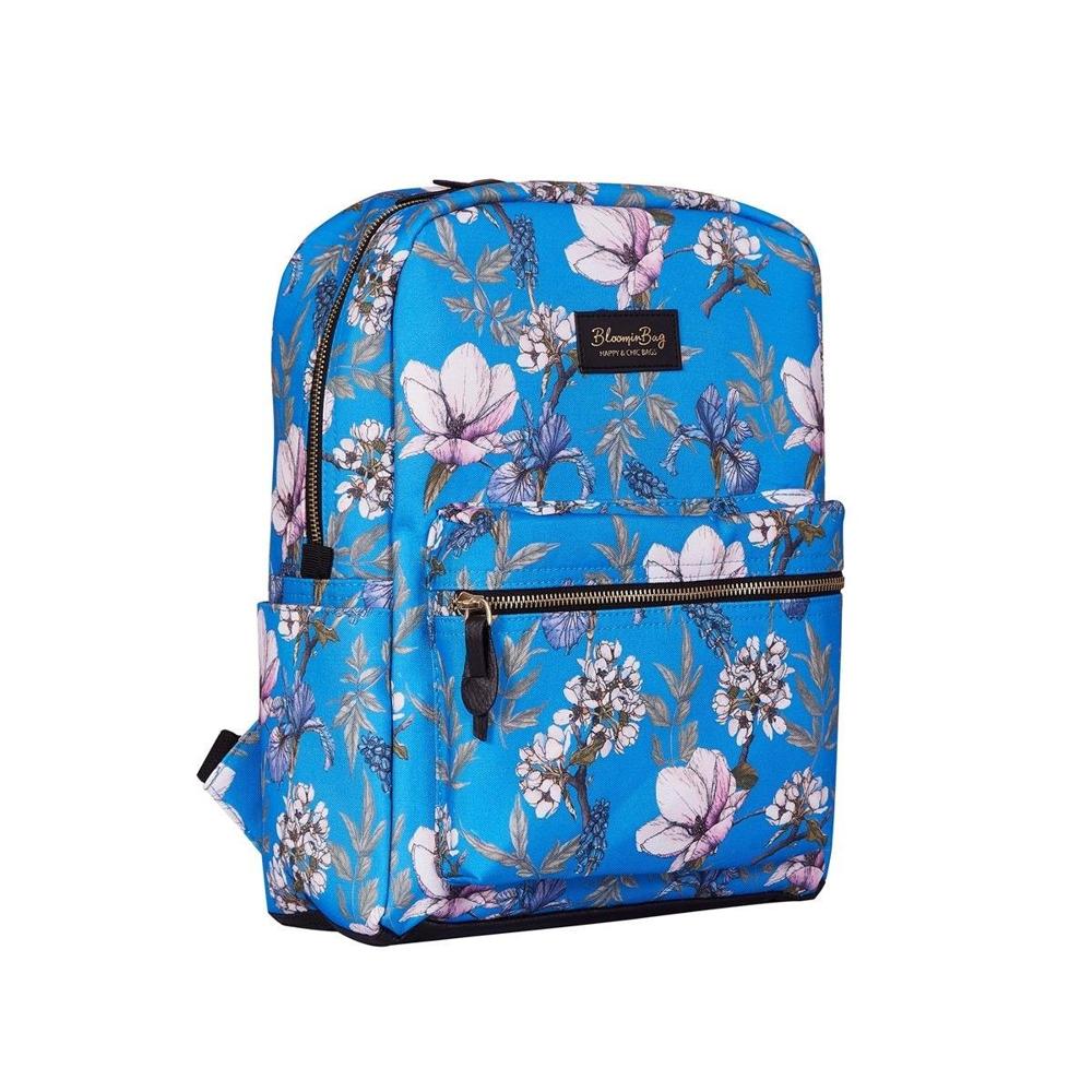 BloominBag Blue Cherry Blossom 13-14 Inch MacBook / Laptop Backpack