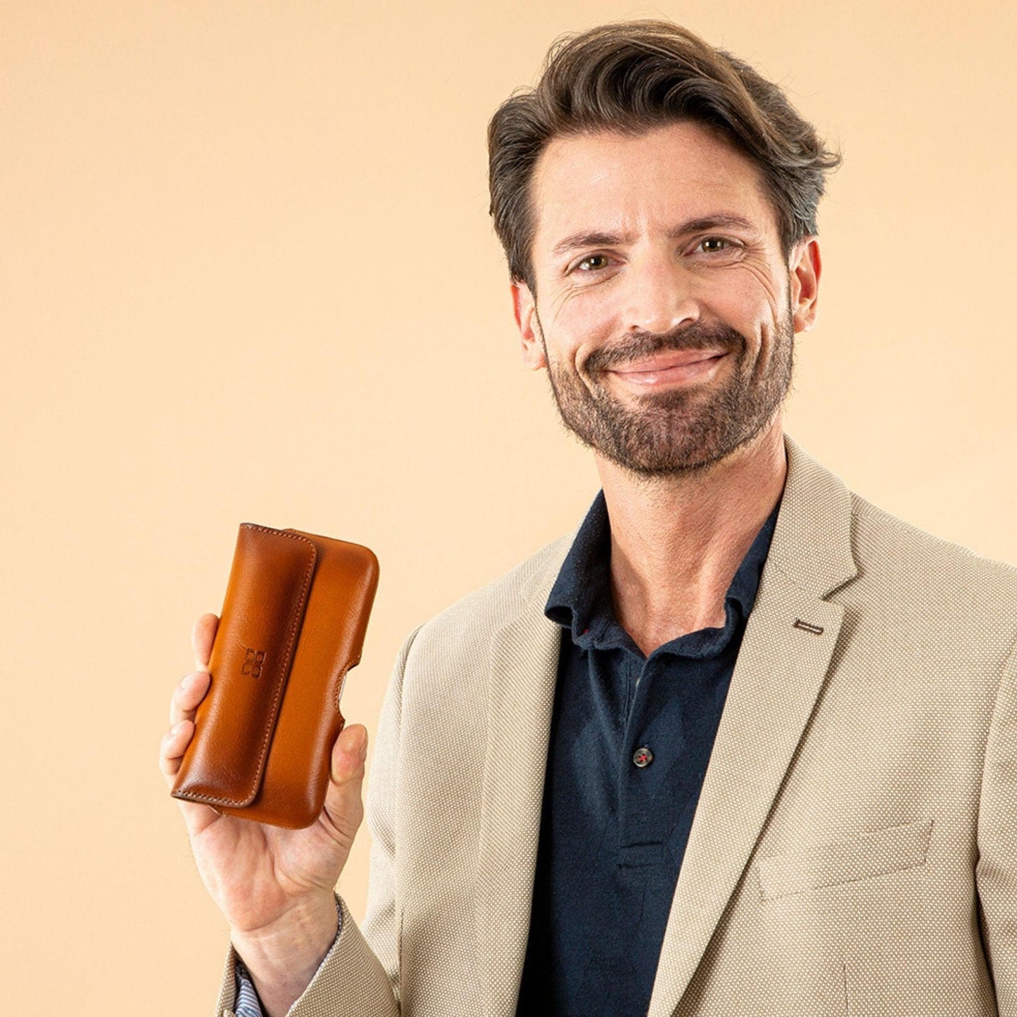 Bayelon Aslant Belt Phone Leather Case - Handcrafted Genuine Leather