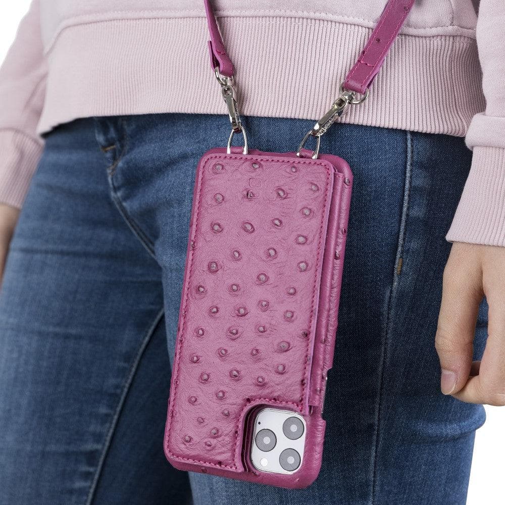 Bouletta Saff iPhone 11 Leather Case with Crossbody Strap - Bouletta