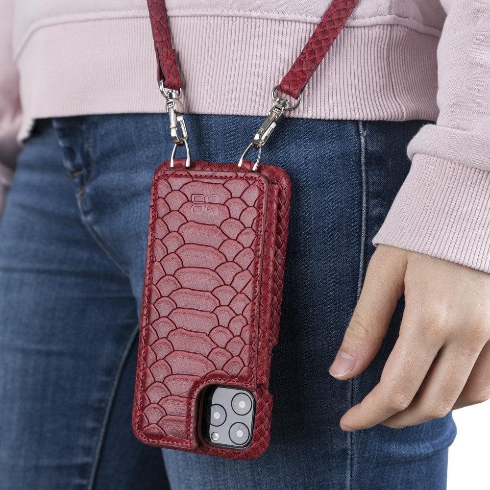 Bouletta Saff iPhone 11 Leather Case with Crossbody Strap - Bouletta