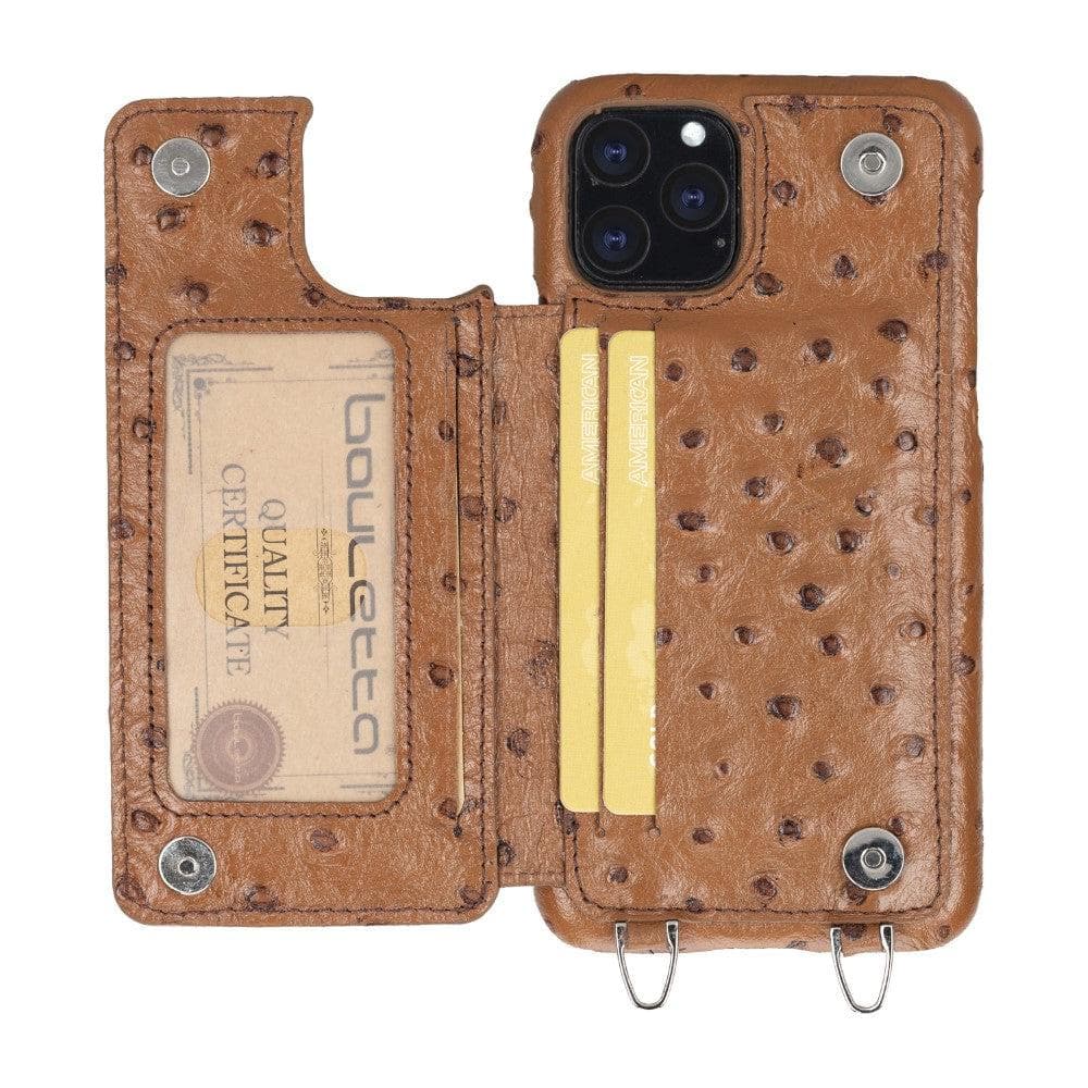 Bouletta Saff iPhone 11 Leather Case with Crossbody Strap - Bouletta