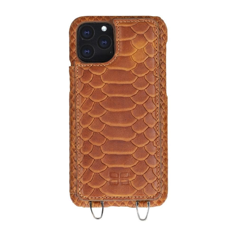Bouletta Saff iPhone 11 Leather Case with Crossbody Strap - Bouletta I Phone 11 Pro Green