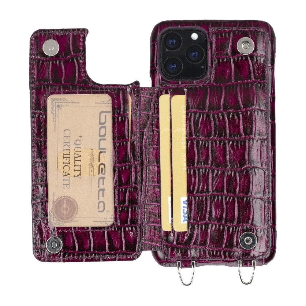 Bouletta Saff iPhone 11 Leather Case with Crossbody Strap - Bouletta