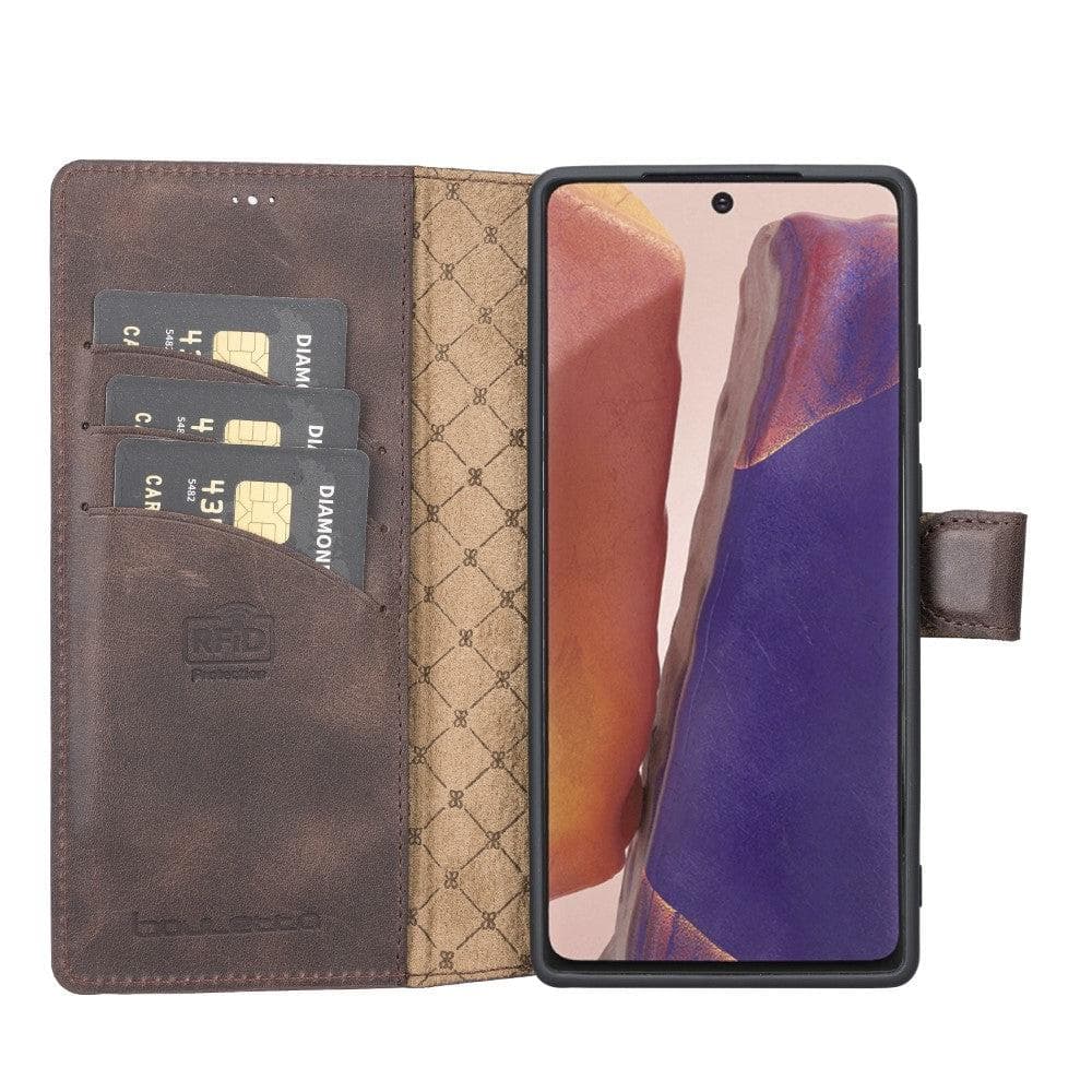 Bouletta Bouletta Non-Detachable Leather Wallet Case for Galaxy Note 20 Brown