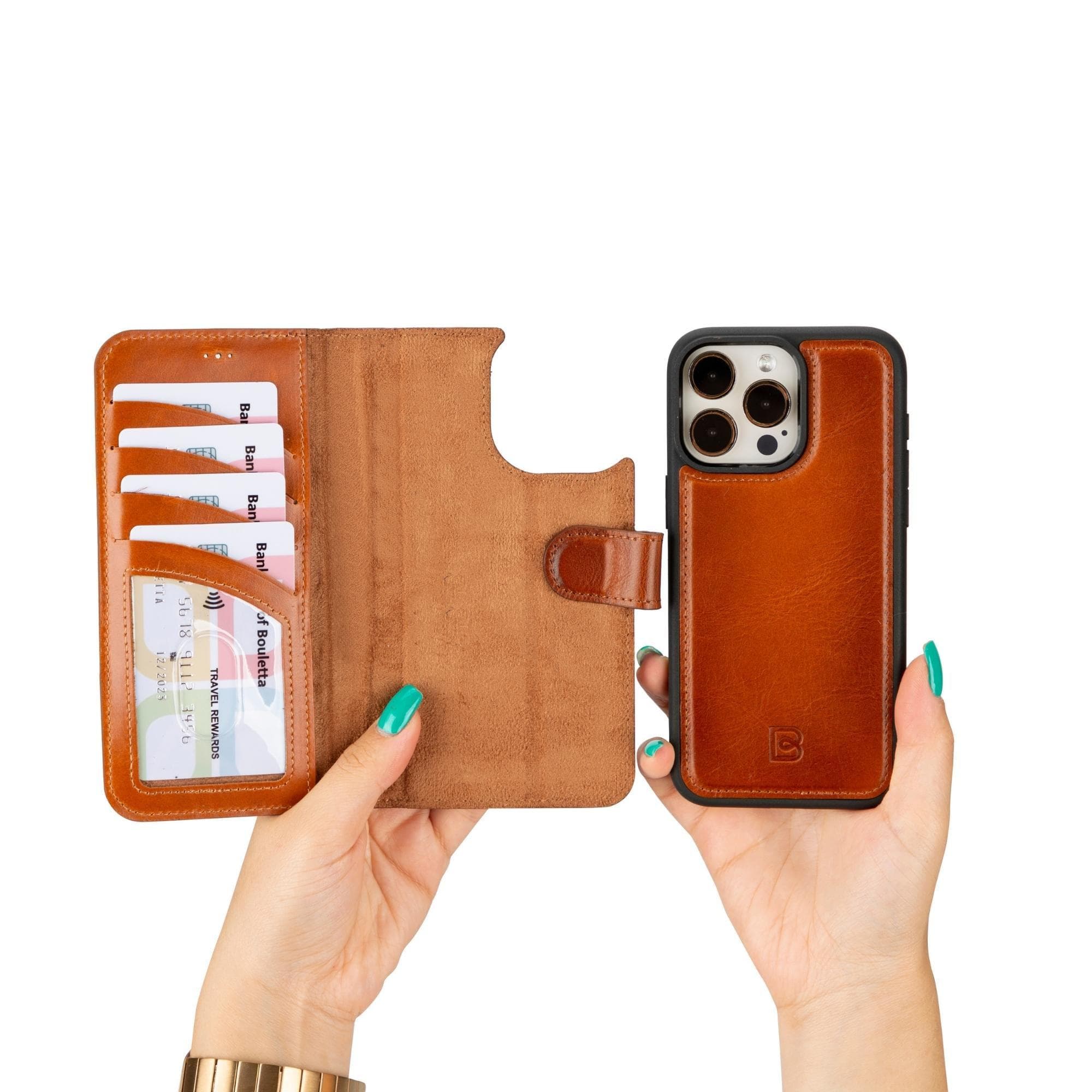 Bayelon Magic iPhone 15 Series Leather Wallet Case - MW