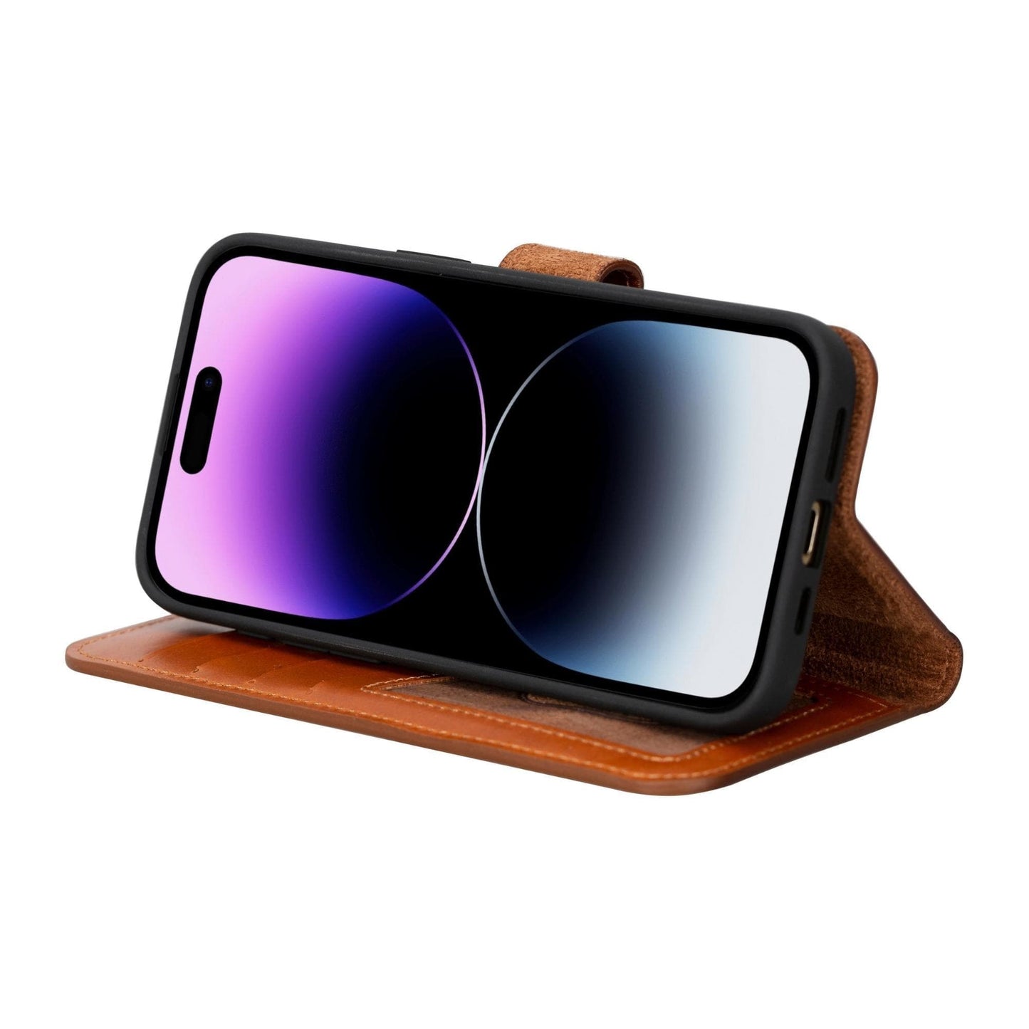 Bayelon Magic iPhone 15 Series Leather Wallet Case - MW