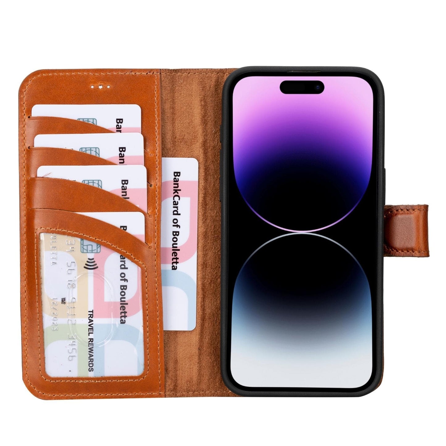 Bayelon Magic iPhone 15 Series Leather Wallet Case - MW