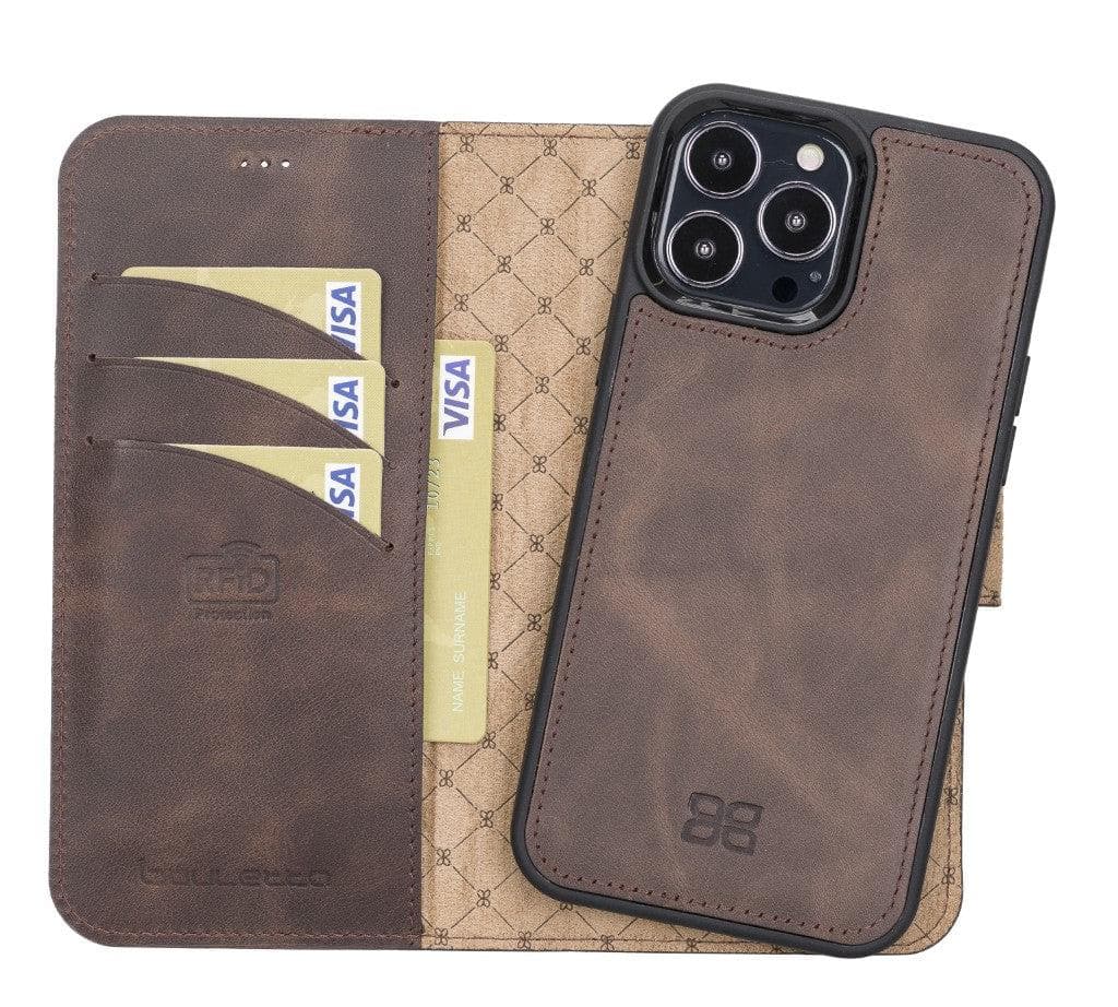 Bayelon Magic iPhone 13 Series Detachable Leather Wallet Case - MW