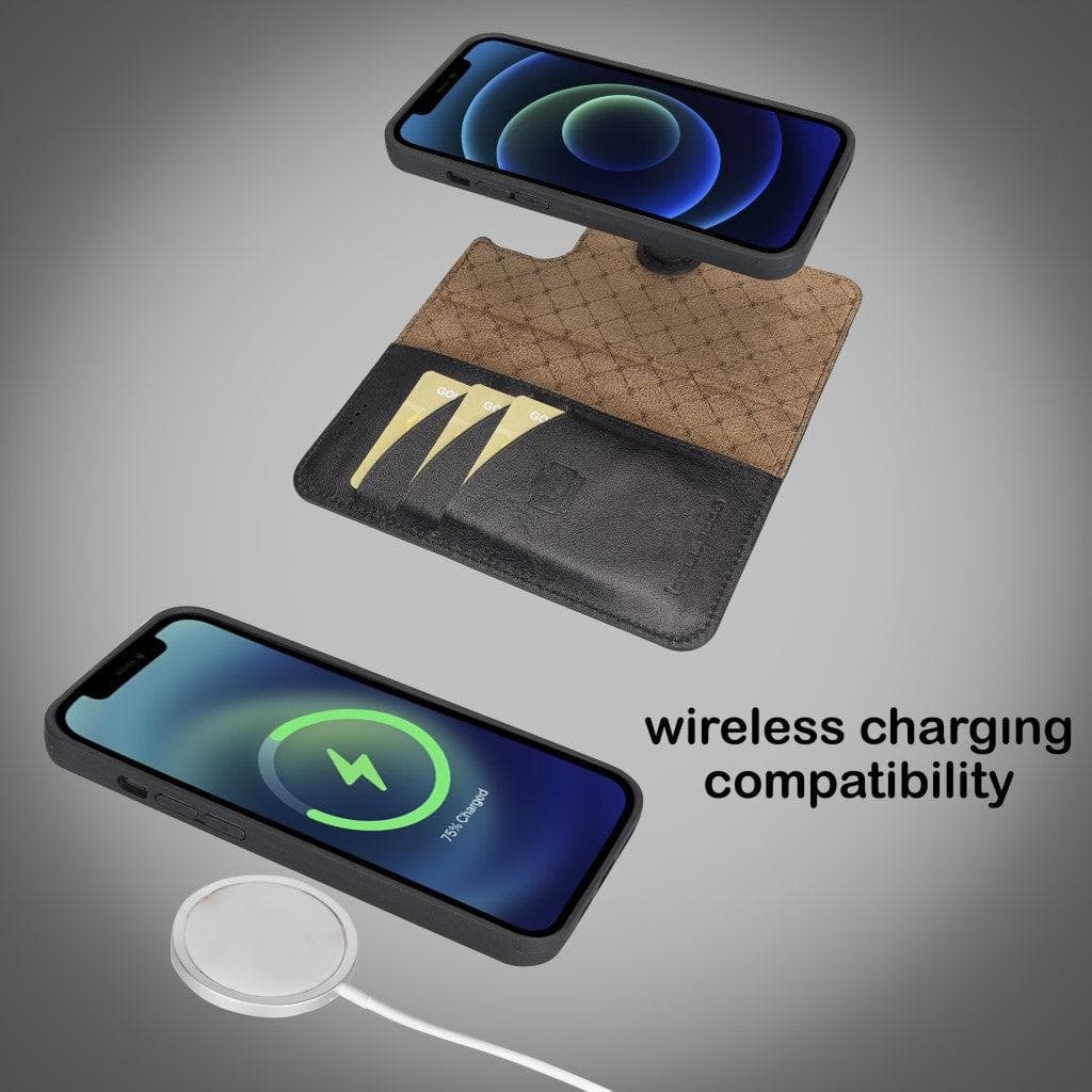 Bayelon Magic iPhone 13 Series Detachable Leather Wallet Case - MW