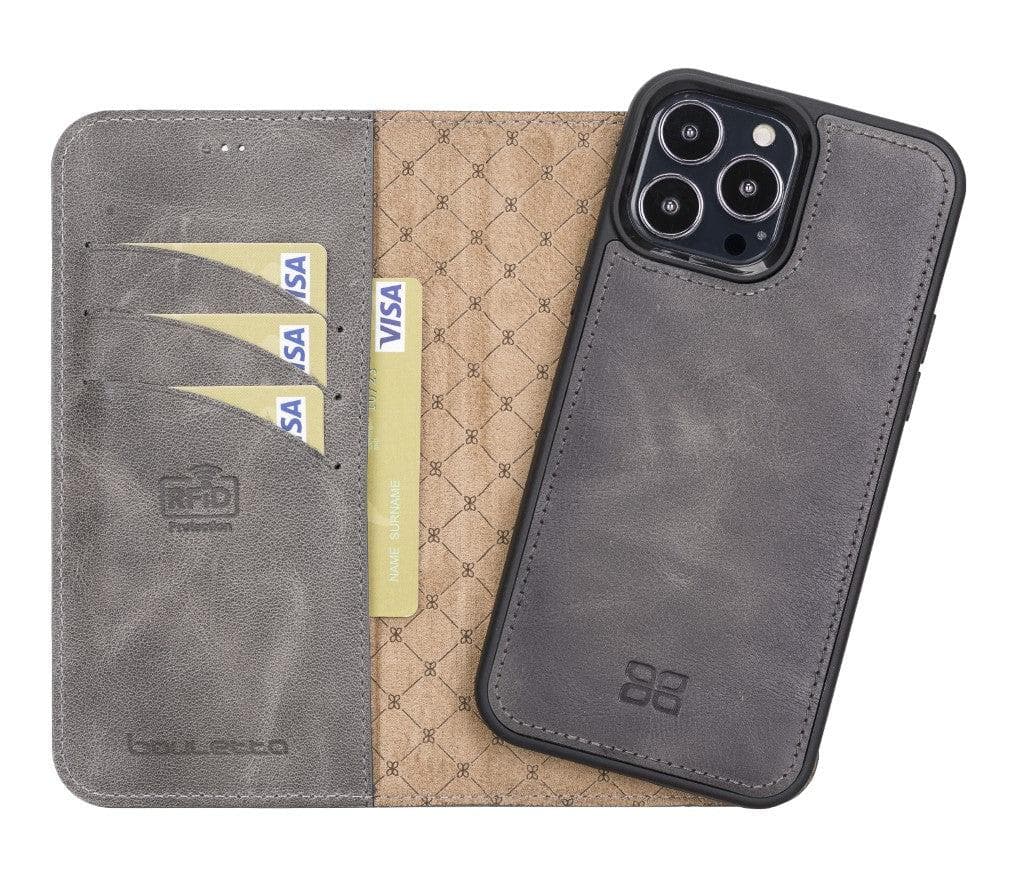 Bayelon Magic iPhone 13 Series Detachable Leather Wallet Case - MW