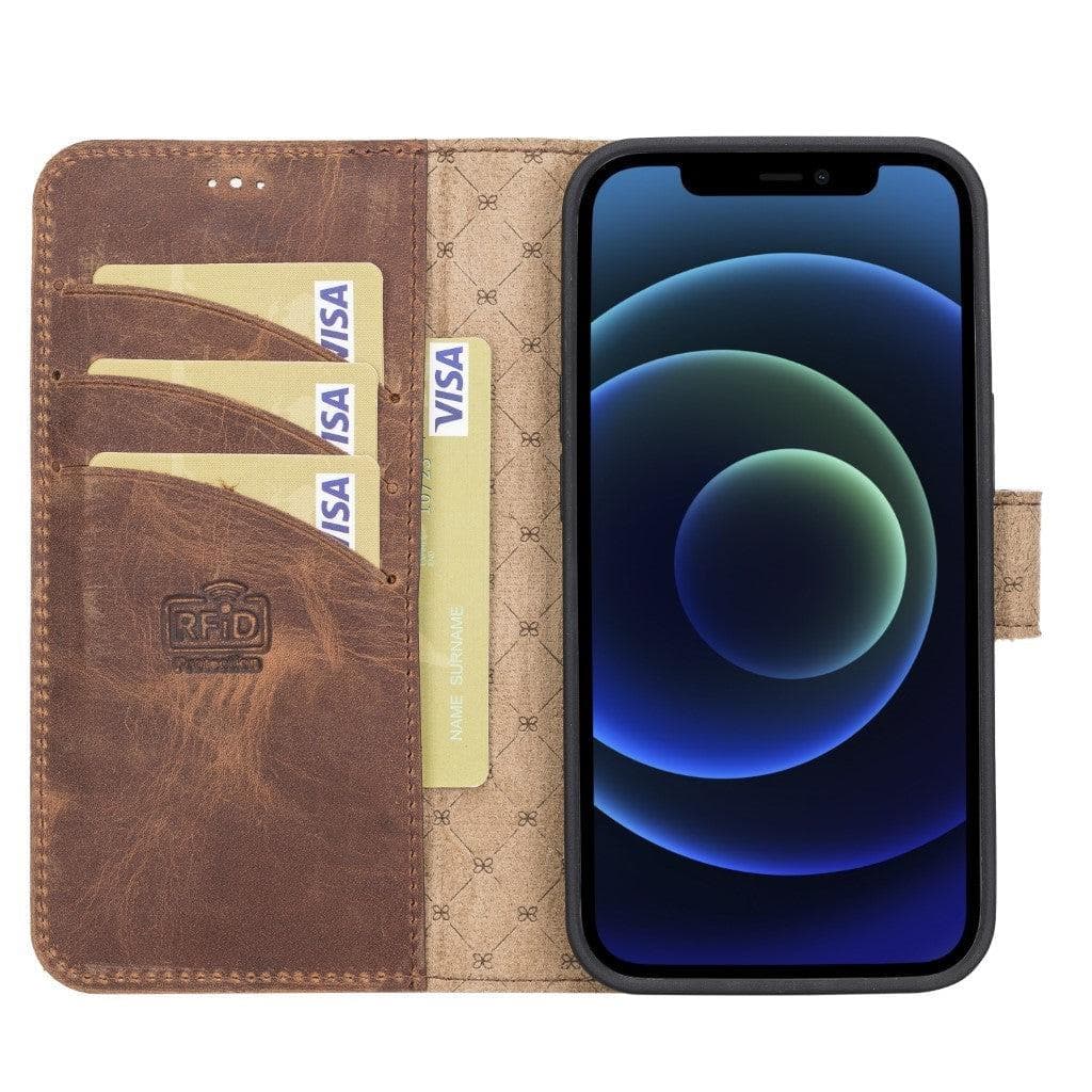 Bayelon Magic iPhone 13 Series Detachable Leather Wallet Case - MW