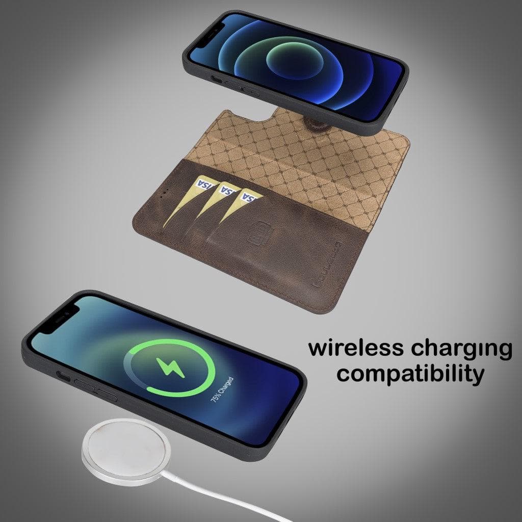 Bayelon Magic iPhone 13 Series Detachable Leather Wallet Case - MW