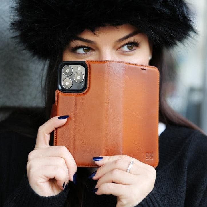 Bayelon Magic iPhone 13 Series Detachable Leather Wallet Case - MW