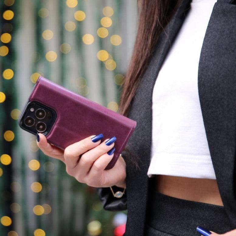Bayelon Magic iPhone 13 Series Detachable Leather Wallet Case - MW