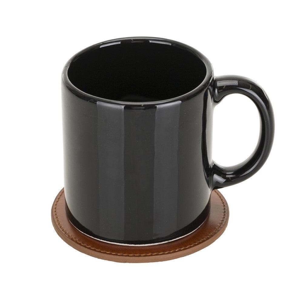 Bayelon Divine Leather Cup Coaster - Handmade Elegance