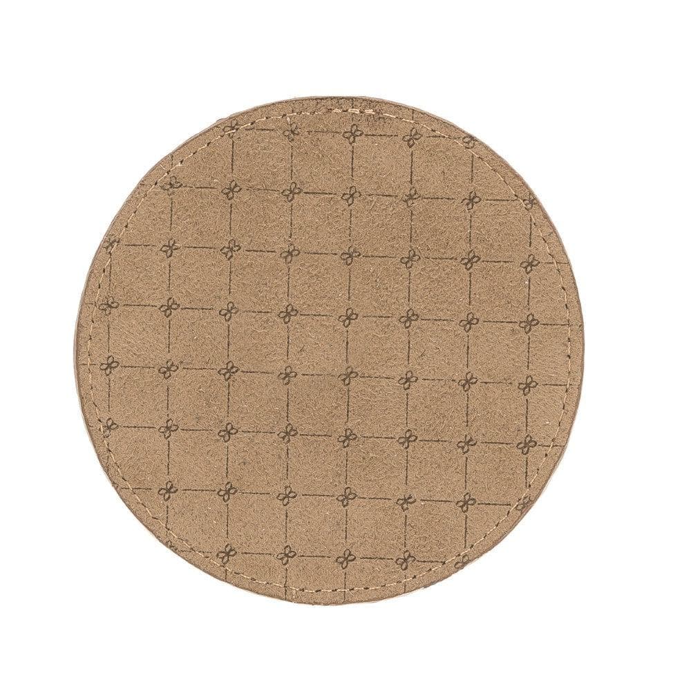 Bayelon Divine Leather Cup Coaster - Handmade Elegance